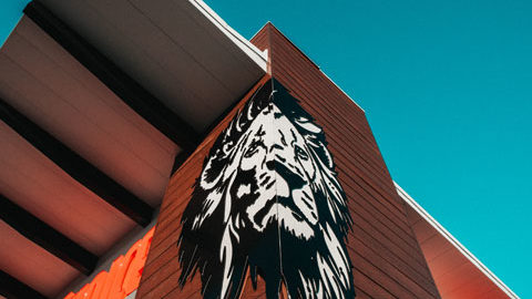 Lions Choice building with logo